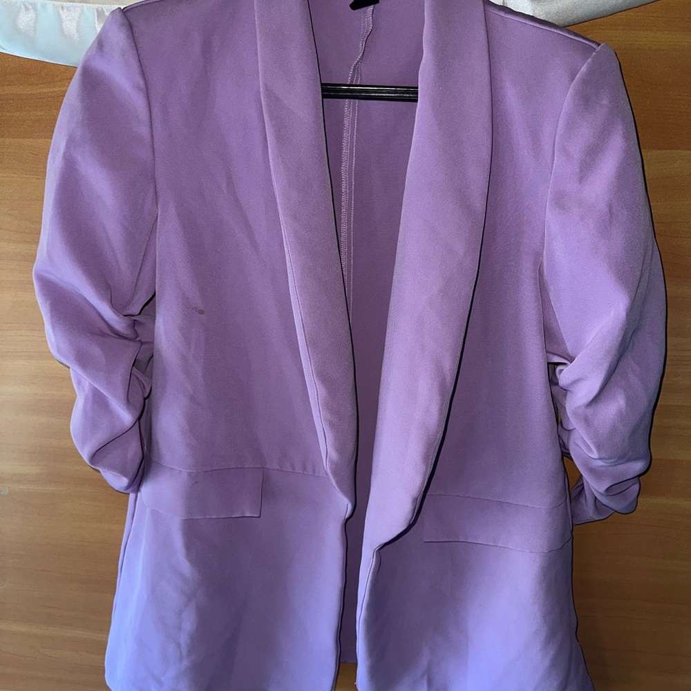 SHEIN Pastel Purple Women's Blazer